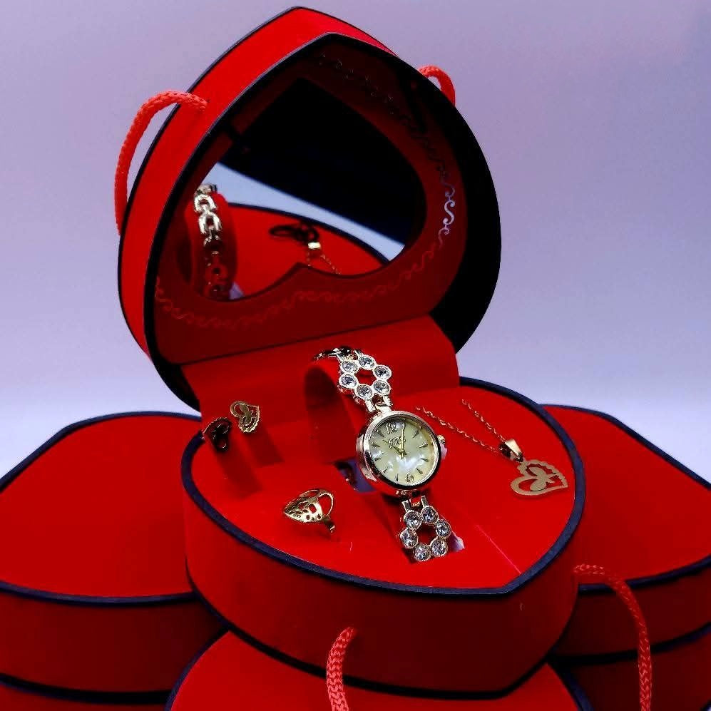 Coffret Cœur 5 en 1 pour Femme Chic 🎁💎 💫