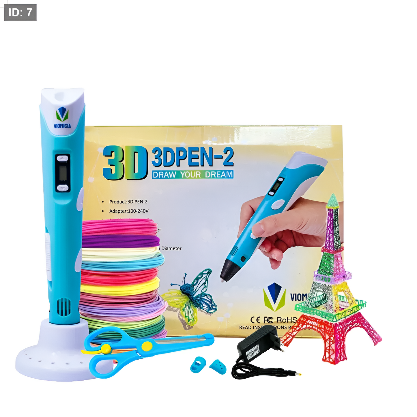 Stylo 3D Graffiti pour Enfants – قلم رسم ثلاثي الأبعاد للأطفال